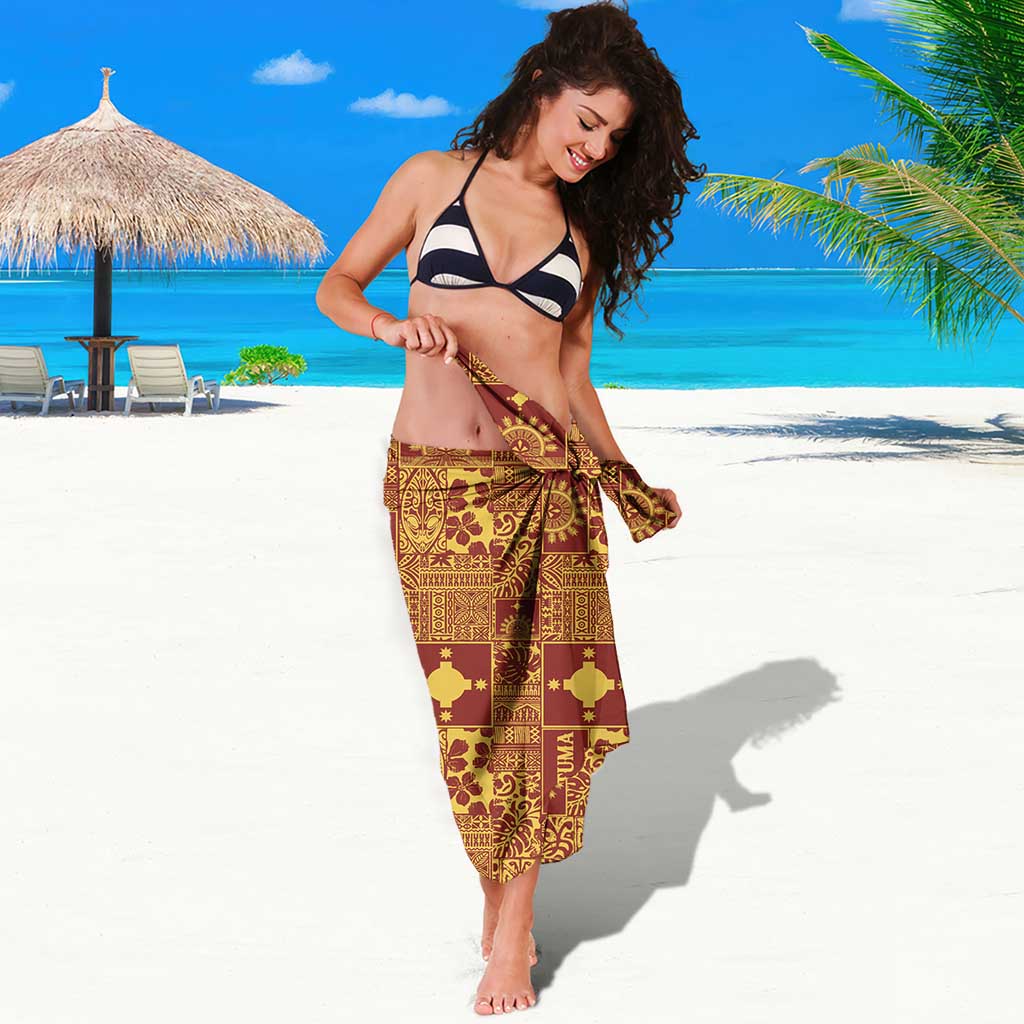Rotuma Faiakse'ea 'e Kirisimasi Sarong Pacific Patchwork Xmas Vibes LT9 - Polynesian Pride