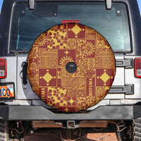 Rotuma Faiakse'ea 'e Kirisimasi Spare Tire Cover Pacific Patchwork Xmas Vibes - Polynesian Pride