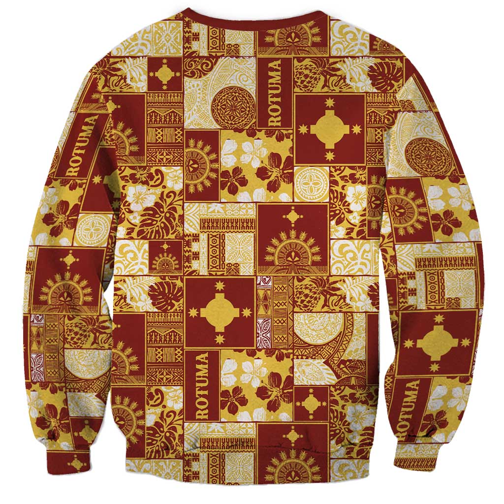 Rotuma Faiakse'ea 'e Kirisimasi Sweatshirt Pacific Patchwork Xmas Vibes LT9 - Polynesian Pride