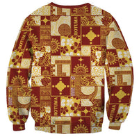 Rotuma Faiakse'ea 'e Kirisimasi Sweatshirt Pacific Patchwork Xmas Vibes LT9 - Polynesian Pride