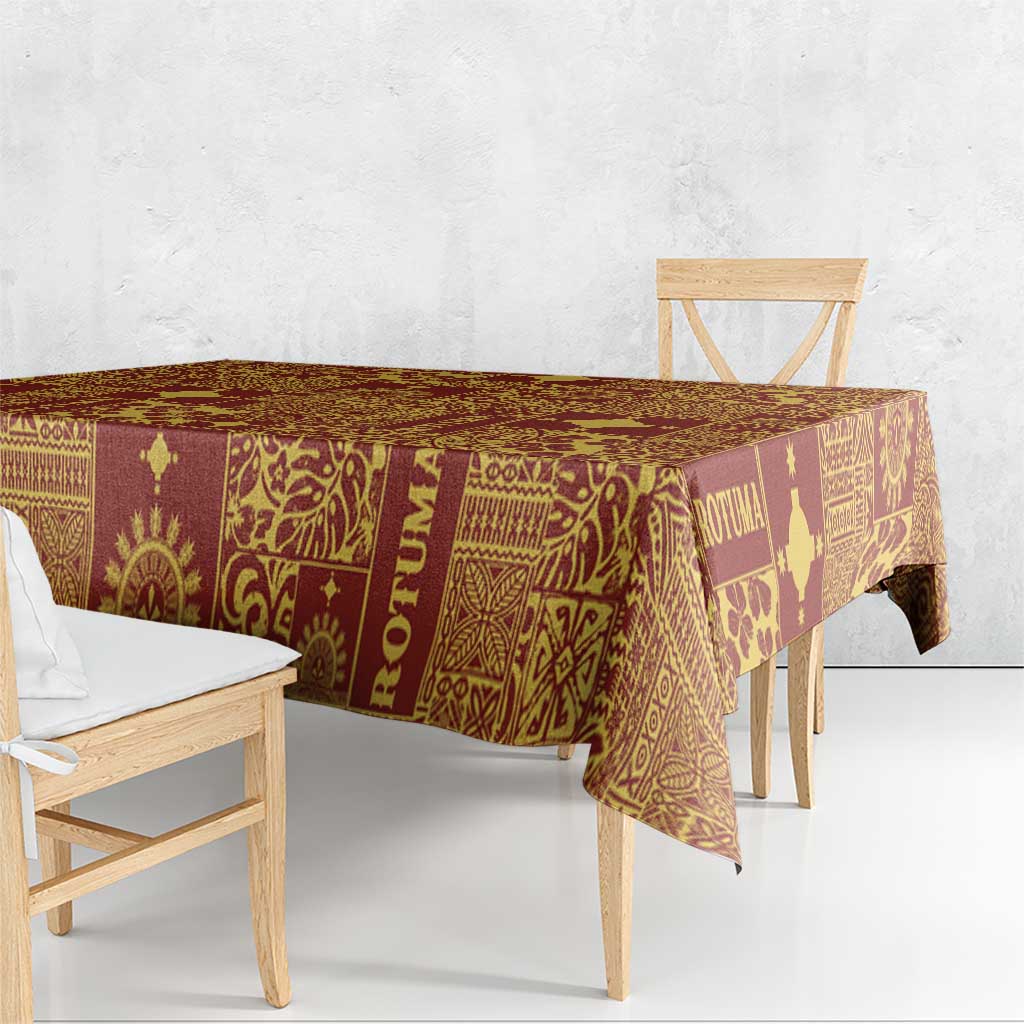 Rotuma Faiakse'ea 'e Kirisimasi Tablecloth Pacific Patchwork Xmas Vibes - Polynesian Pride