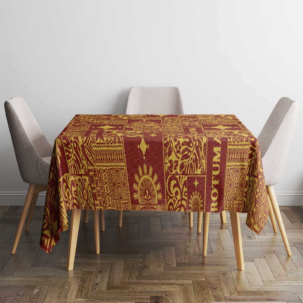 Rotuma Faiakse'ea 'e Kirisimasi Tablecloth Pacific Patchwork Xmas Vibes - Polynesian Pride
