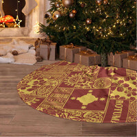 Rotuma Faiakse'ea 'e Kirisimasi Tree Skirt Pacific Patchwork Xmas Vibes LT9 - Polynesian Pride