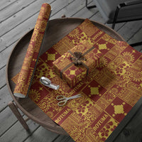 Rotuma Faiakse'ea 'e Kirisimasi Wrapping Paper Pacific Patchwork Xmas Vibes LT9 - Polynesian Pride