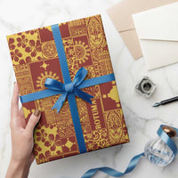 Rotuma Faiakse'ea 'e Kirisimasi Wrapping Paper Pacific Patchwork Xmas Vibes LT9 - Polynesian Pride