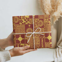 Rotuma Faiakse'ea 'e Kirisimasi Wrapping Paper Pacific Patchwork Xmas Vibes LT9 - Polynesian Pride