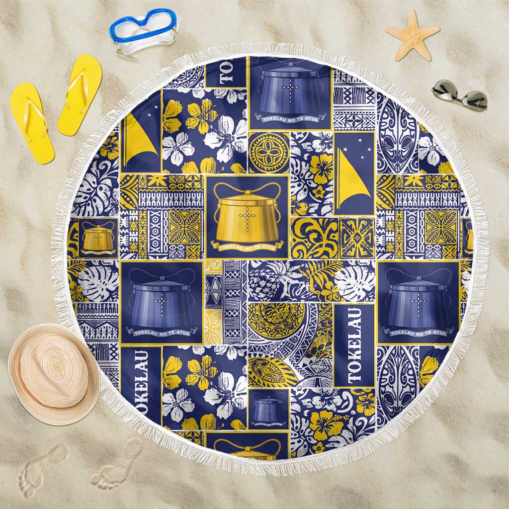 Tokelau Manuia te Kilihimahi Beach Blanket Pacific Patchwork Xmas Vibes - Polynesian Pride