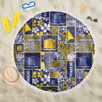 Tokelau Manuia te Kilihimahi Beach Blanket Pacific Patchwork Xmas Vibes - Polynesian Pride