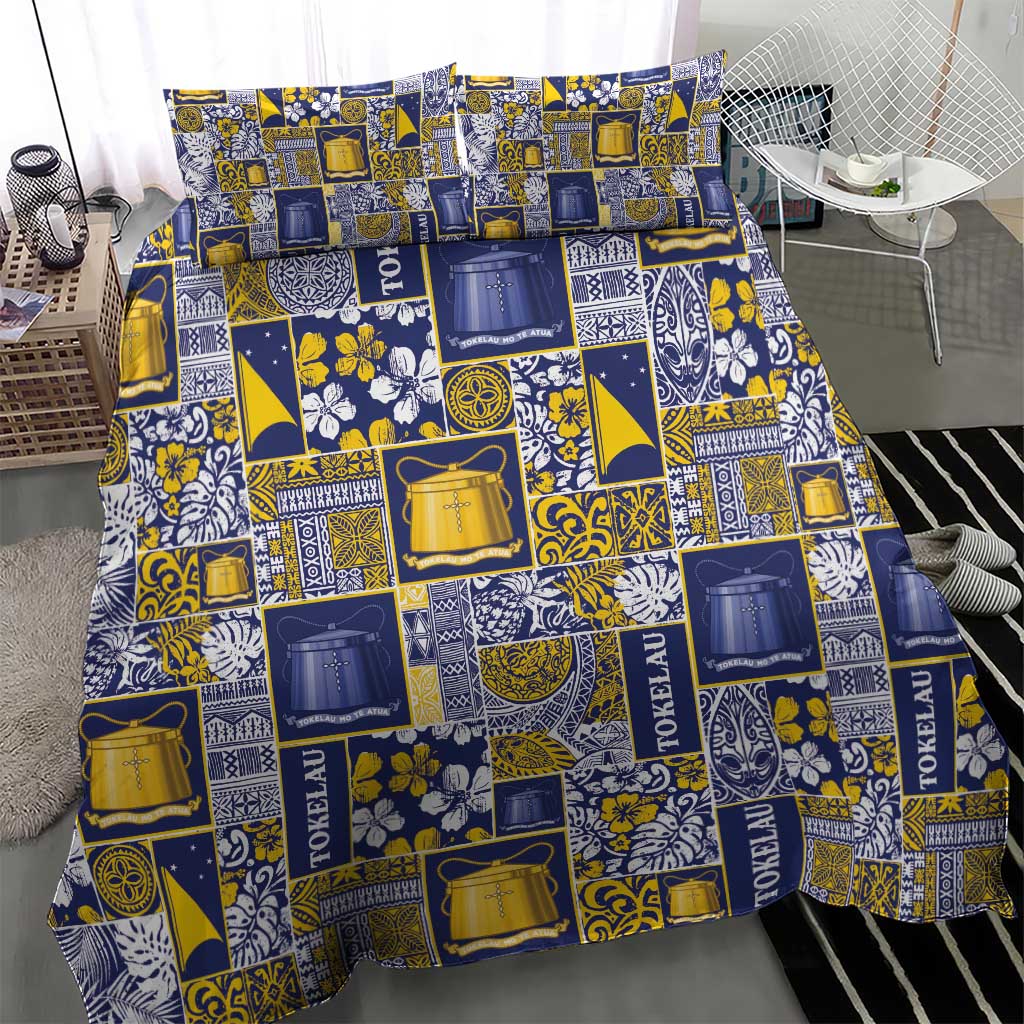Tokelau Manuia te Kilihimahi Bedding Set Pacific Patchwork Xmas Vibes - Polynesian Pride