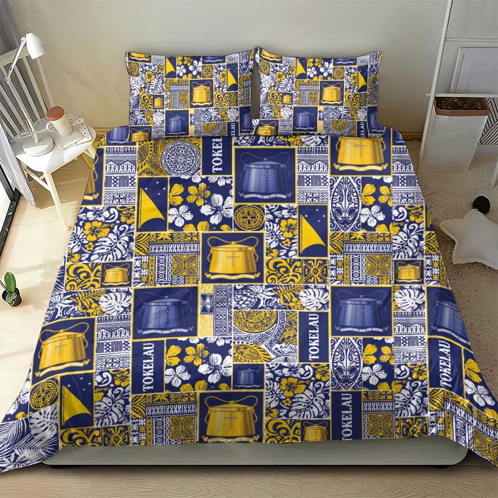 Tokelau Manuia te Kilihimahi Bedding Set Pacific Patchwork Xmas Vibes - Polynesian Pride