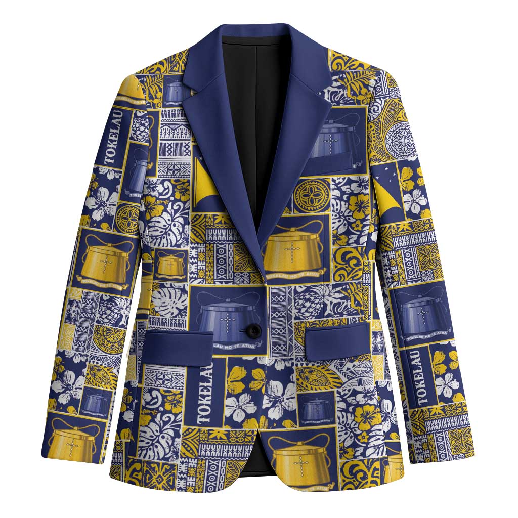 Tokelau Manuia te Kilihimahi Blazer Pacific Patchwork Xmas Vibes - Polynesian Pride