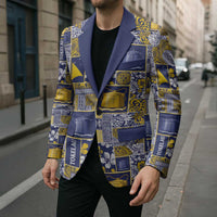 Tokelau Manuia te Kilihimahi Blazer Pacific Patchwork Xmas Vibes - Polynesian Pride