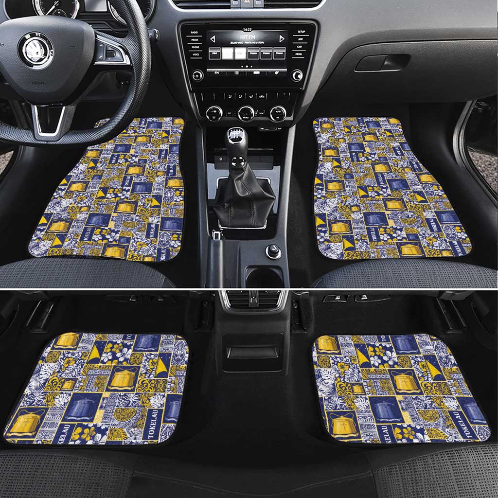 Tokelau Manuia te Kilihimahi Car Mats Pacific Patchwork Xmas Vibes - Polynesian Pride