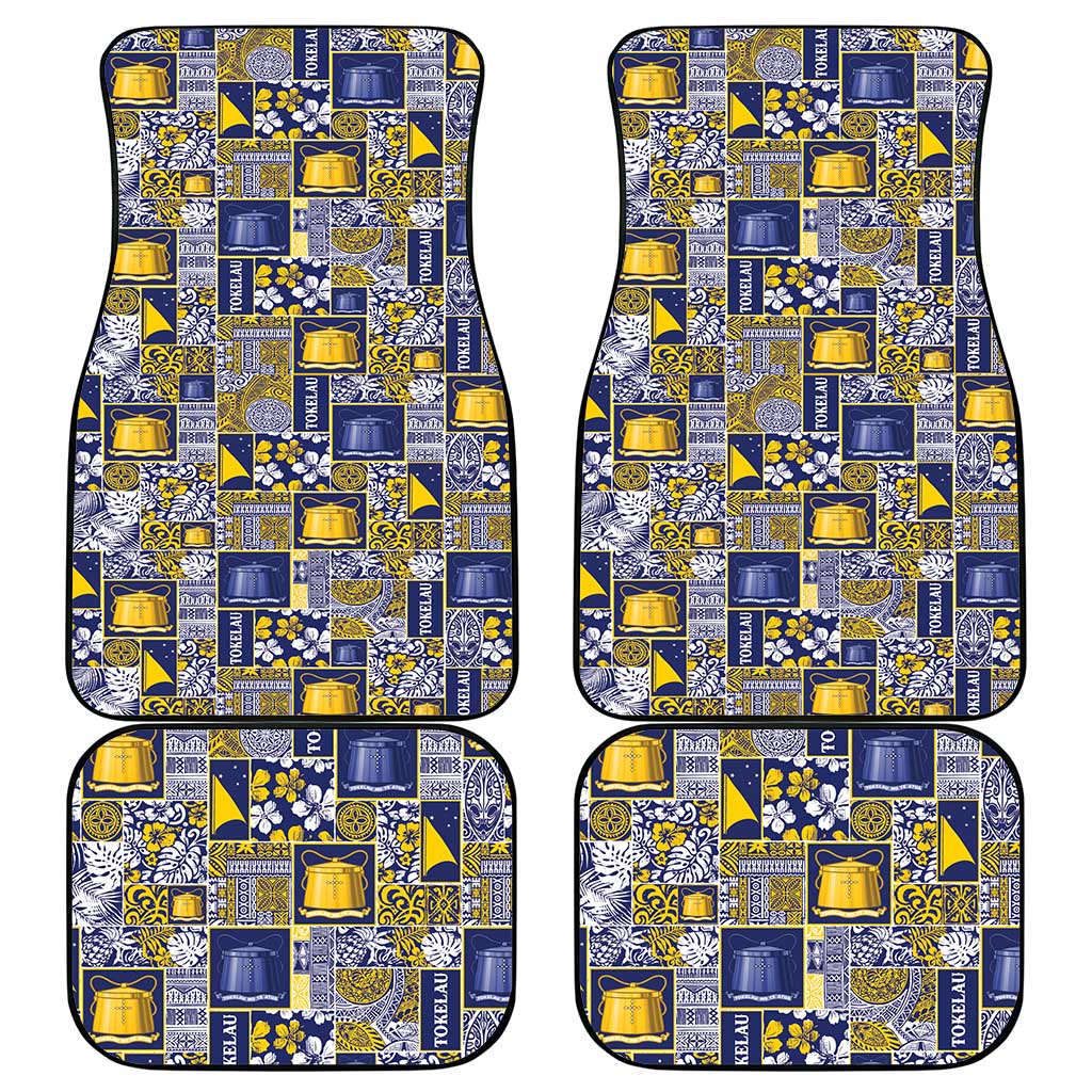 Tokelau Manuia te Kilihimahi Car Mats Pacific Patchwork Xmas Vibes - Polynesian Pride