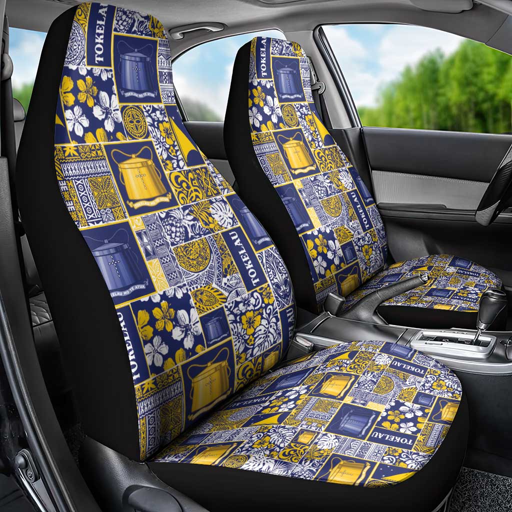Tokelau Manuia te Kilihimahi Car Seat Cover Pacific Patchwork Xmas Vibes - Polynesian Pride