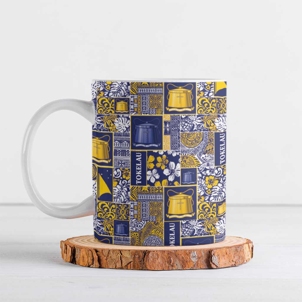 Tokelau Manuia te Kilihimahi Ceramic Mug Pacific Patchwork Xmas Vibes - Polynesian Pride
