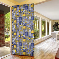 Tokelau Manuia te Kilihimahi Door Cover Pacific Patchwork Xmas Vibes - Polynesian Pride