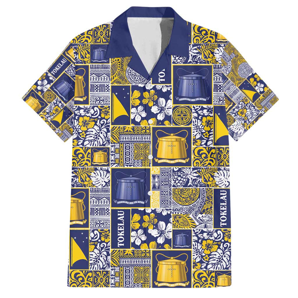 Tokelau Manuia te Kilihimahi Family Matching Long Sleeve Bodycon Dress and Hawaiian Shirt Pacific Patchwork Xmas Vibes - Polynesian Pride