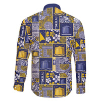 Tokelau Manuia te Kilihimahi Family Matching Off The Shoulder Long Sleeve Dress and Hawaiian Shirt Pacific Patchwork Xmas Vibes - Polynesian Pride