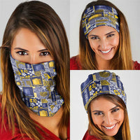 Tokelau Manuia te Kilihimahi Neck Gaiter Pacific Patchwork Xmas Vibes - Polynesian Pride