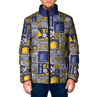 Tokelau Manuia te Kilihimahi Padded Jacket Pacific Patchwork Xmas Vibes - Polynesian Pride
