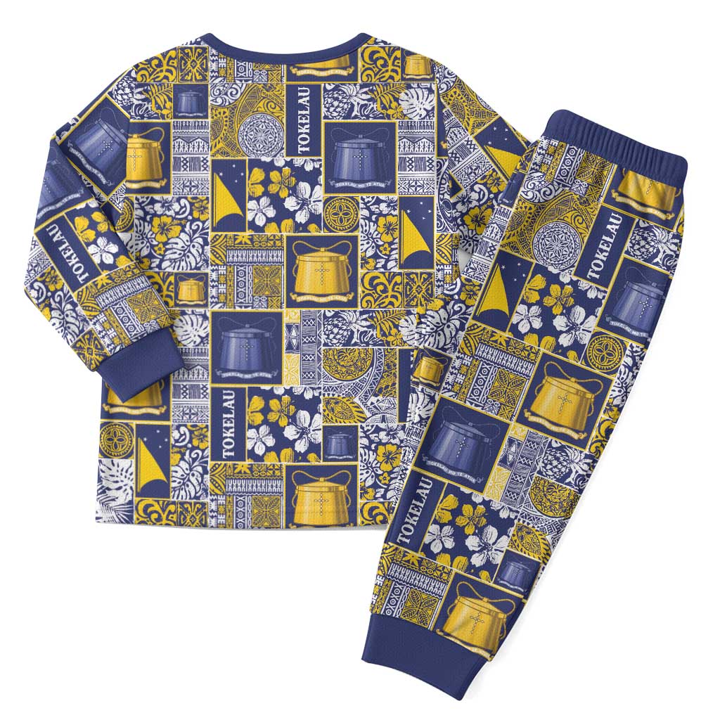 Tokelau Manuia te Kilihimahi Christmas Pajama Set Pacific Patchwork Xmas Vibes - Polynesian Pride