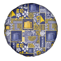 Tokelau Manuia te Kilihimahi Spare Tire Cover Pacific Patchwork Xmas Vibes - Polynesian Pride