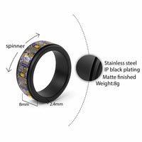 Tokelau Manuia te Kilihimahi Spinner Ring Pacific Patchwork Xmas Vibes - Polynesian Pride