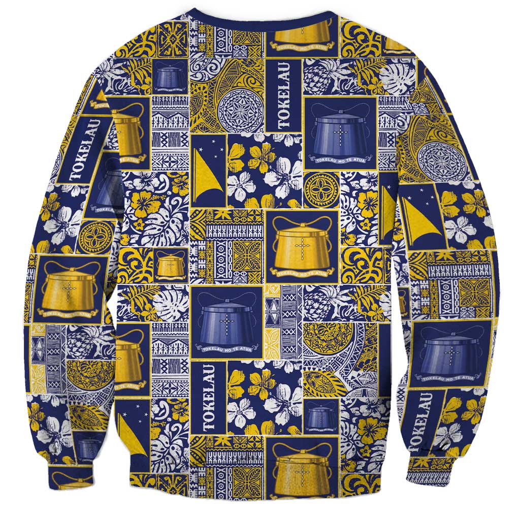 Tokelau Manuia te Kilihimahi Sweatshirt Pacific Patchwork Xmas Vibes - Polynesian Pride
