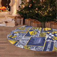 Tokelau Manuia te Kilihimahi Tree Skirt Pacific Patchwork Xmas Vibes - Polynesian Pride