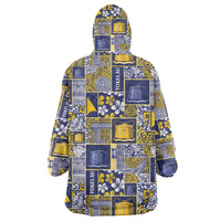 Tokelau Manuia te Kilihimahi Wearable Blanket Hoodie Pacific Patchwork Xmas Vibes - Polynesian Pride