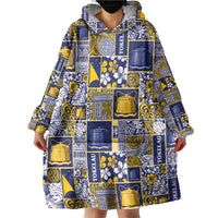 Tokelau Manuia te Kilihimahi Wearable Blanket Hoodie Pacific Patchwork Xmas Vibes - Polynesian Pride