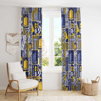 Tokelau Manuia te Kilihimahi Window Curtain Pacific Patchwork Xmas Vibes - Polynesian Pride