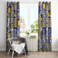 Tokelau Manuia te Kilihimahi Window Curtain Pacific Patchwork Xmas Vibes - Polynesian Pride