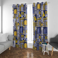 Tokelau Manuia te Kilihimahi Window Curtain Pacific Patchwork Xmas Vibes - Polynesian Pride
