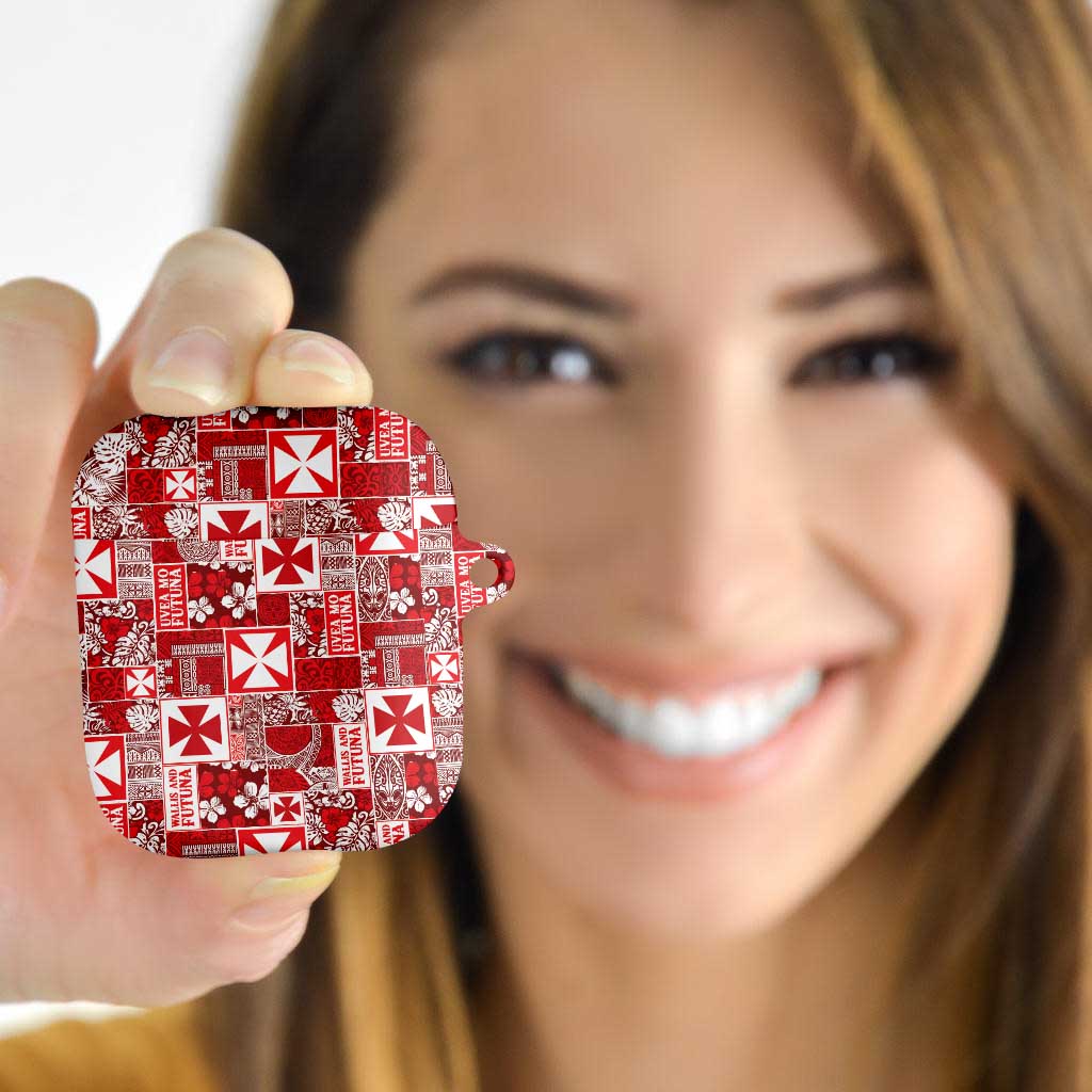 Wallis Et Futuna Kilisimasi Fiefia AirPods Case Pacific Patchwork Xmas Vibes - Polynesian Pride
