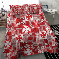 Wallis Et Futuna Kilisimasi Fiefia Bedding Set Pacific Patchwork Xmas Vibes LT9 - Polynesian Pride