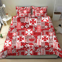 Wallis Et Futuna Kilisimasi Fiefia Bedding Set Pacific Patchwork Xmas Vibes LT9 - Polynesian Pride