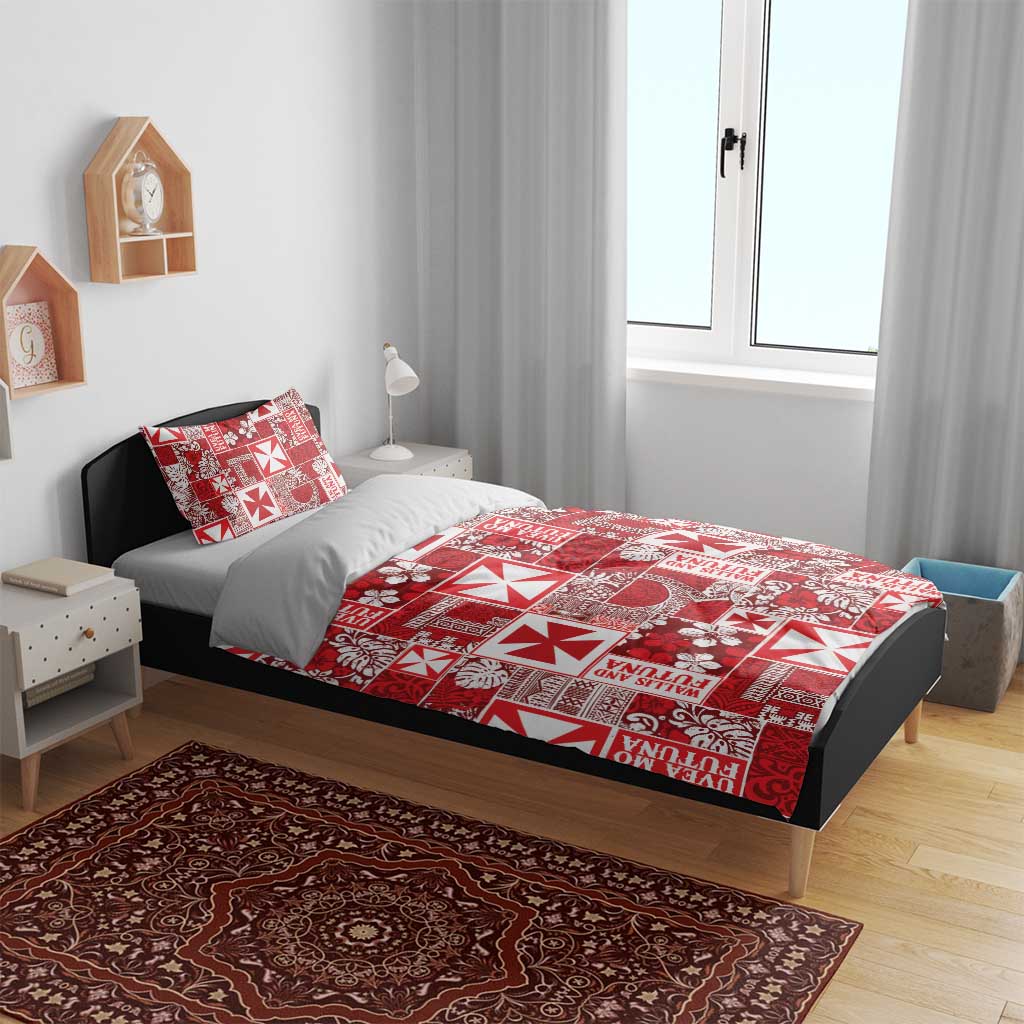 Wallis Et Futuna Kilisimasi Fiefia Bedding Set Pacific Patchwork Xmas Vibes LT9 - Polynesian Pride