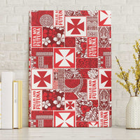 Wallis Et Futuna Kilisimasi Fiefia Canvas Wall Art Pacific Patchwork Xmas Vibes - Polynesian Pride
