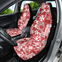 Wallis Et Futuna Kilisimasi Fiefia Car Seat Cover Pacific Patchwork Xmas Vibes - Polynesian Pride