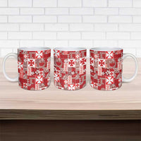 Wallis Et Futuna Kilisimasi Fiefia Ceramic Mug Pacific Patchwork Xmas Vibes LT9 - Polynesian Pride