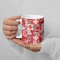 Wallis Et Futuna Kilisimasi Fiefia Ceramic Mug Pacific Patchwork Xmas Vibes LT9 - Polynesian Pride