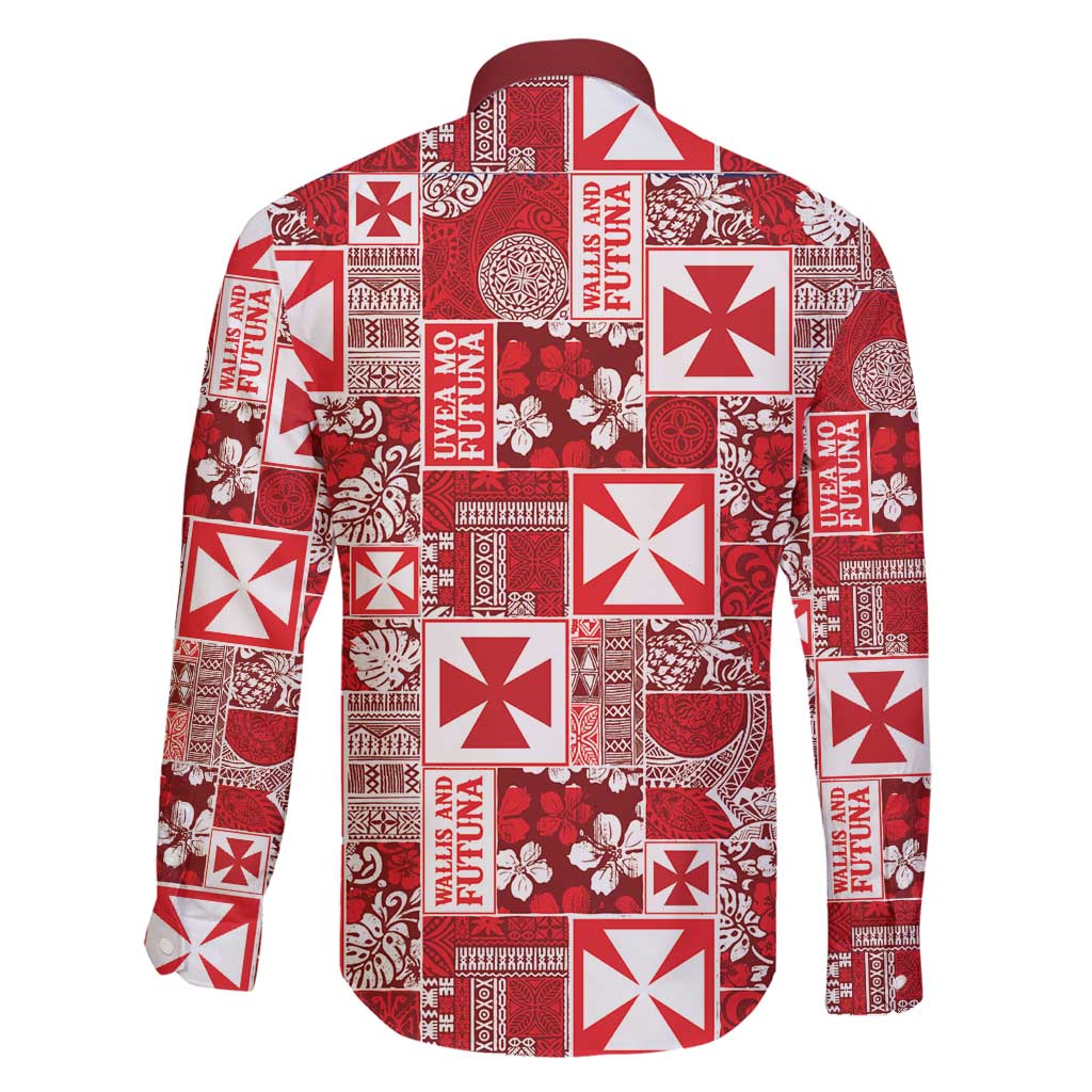 Wallis Et Futuna Kilisimasi Fiefia Family Matching Long Sleeve Bodycon Dress and Hawaiian Shirt Pacific Patchwork Xmas Vibes - Polynesian Pride