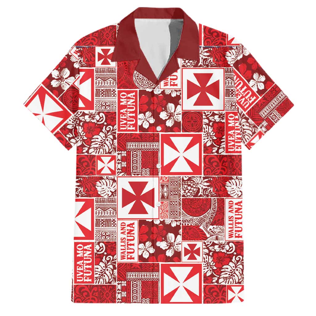 Wallis Et Futuna Kilisimasi Fiefia Family Matching Puletasi and Hawaiian Shirt Pacific Patchwork Xmas Vibes - Polynesian Pride