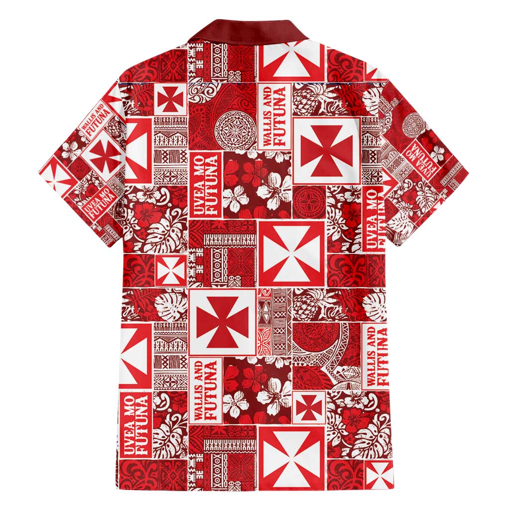 Wallis Et Futuna Kilisimasi Fiefia Family Matching Short Sleeve Bodycon Dress and Hawaiian Shirt Pacific Patchwork Xmas Vibes - Polynesian Pride
