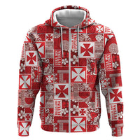 Wallis Et Futuna Kilisimasi Fiefia Hoodie Pacific Patchwork Xmas Vibes - Polynesian Pride