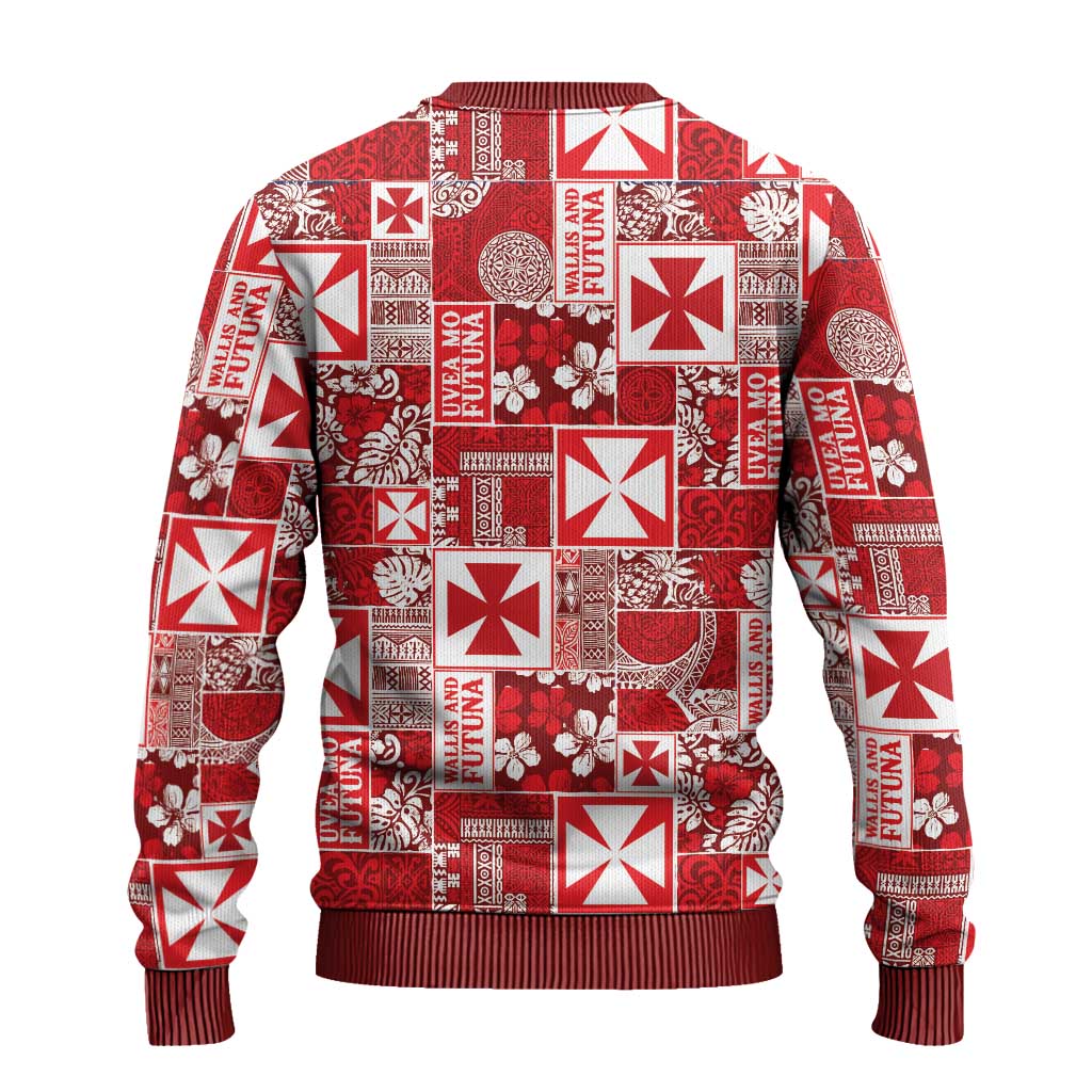 Wallis Et Futuna Kilisimasi Fiefia Ugly Christmas Sweater Pacific Patchwork Xmas Vibes - Polynesian Pride