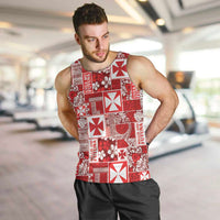 Wallis Et Futuna Kilisimasi Fiefia Men Tank Top Pacific Patchwork Xmas Vibes - Polynesian Pride