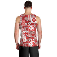 Wallis Et Futuna Kilisimasi Fiefia Men Tank Top Pacific Patchwork Xmas Vibes - Polynesian Pride